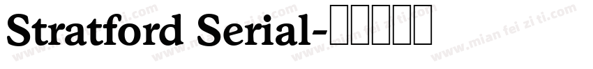 Stratford Serial字体转换
